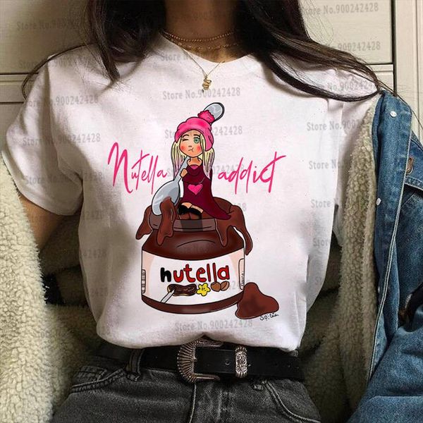 casual nutella love t shirt merry christmas t shirt women vogue harajuku tumblr plaid graphic music cartoons clothes female, White
casual nutella love t shirt merry christmas t shirt women vogue harajuku tumblr plaid graphic music cartoons clothes female, White
