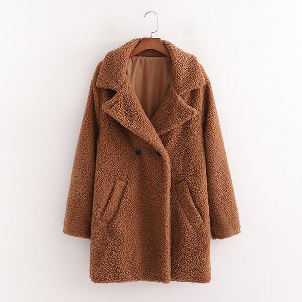 women thick teddy coats jacket loose long sleeves pocket 2020 ladies elegant autumn winter coat1, Black
women thick teddy coats jacket loose long sleeves pocket 2020 ladies elegant autumn winter coat1, Black