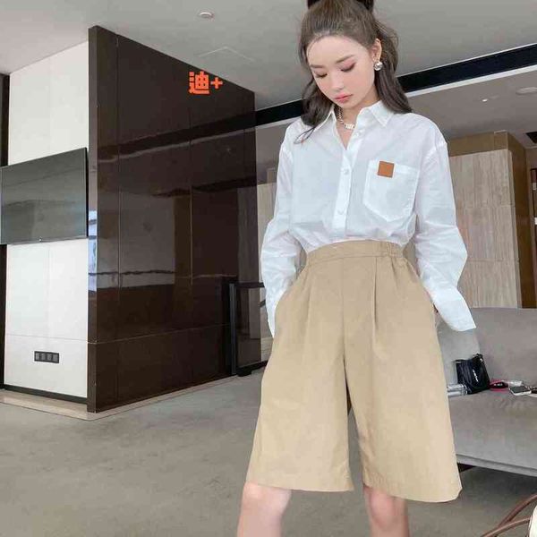 2022 factory wholesale new di + women's thin 5-point summer suit straight tube loose wide leg pants, White;black
2022 factory wholesale new di + women's thin 5-point summer suit straight tube loose wide leg pants, White;black