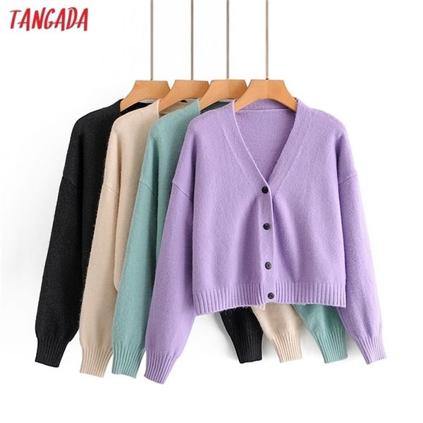 tangada women warm candy color vintage jumper lady fashion oversized knitted cardigan coat 3a366 y200915, White;black
tangada women warm candy color vintage jumper lady fashion oversized knitted cardigan coat 3a366 y200915, White;black