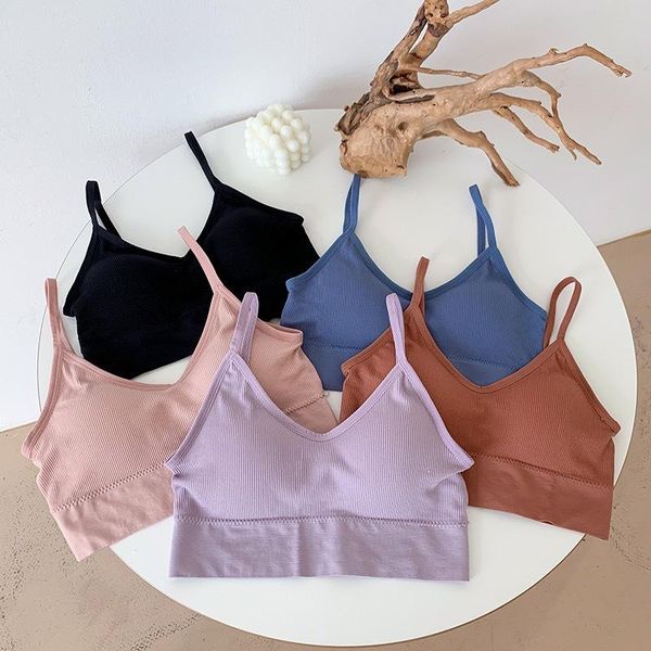 camisoles & tanks women crop seamless v-back underwear female wireless sleeveless camis lingerie tank push up padded camisole, Black;white
camisoles & tanks women crop seamless v-back underwear female wireless sleeveless camis lingerie tank push up padded camisole, Black;white
