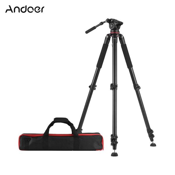 andoer professional video camcorder tripod heavy duty with fluid dray head quick release plate 15kg payload w/ carry bag
andoer professional video camcorder tripod heavy duty with fluid dray head quick release plate 15kg payload w/ carry bag