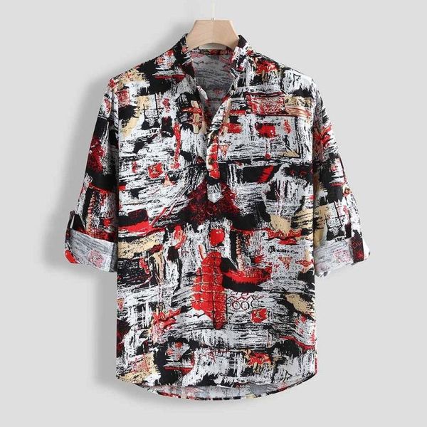 men's casual shirts men shirt fashion printing vintage slim male long sleeve cotton chemise homme #4l25, White;black
men's casual shirts men shirt fashion printing vintage slim male long sleeve cotton chemise homme #4l25, White;black
