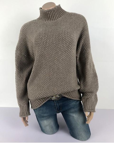 2019 autumn and winter gray new sweater thick line high collar pullover sweater women white1, White;black
2019 autumn and winter gray new sweater thick line high collar pullover sweater women white1, White;black