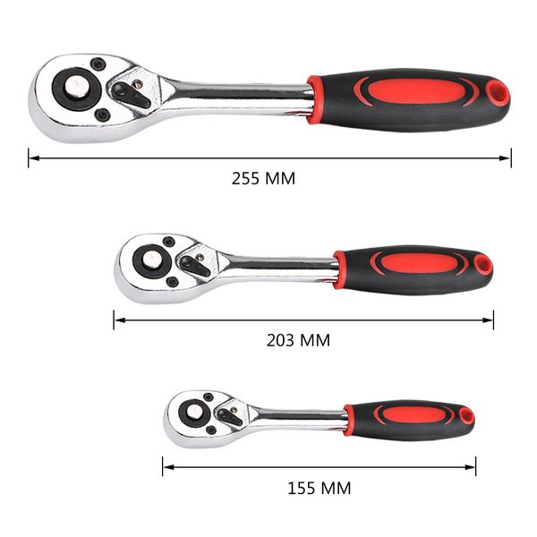 1pcs 1/4" 3/8" 1/2" chrome steel high torque ratchet wrench for socket 24 teeth quick release wide used professional hand too
1pcs 1/4" 3/8" 1/2" chrome steel high torque ratchet wrench for socket 24 teeth quick release wide used professional hand too