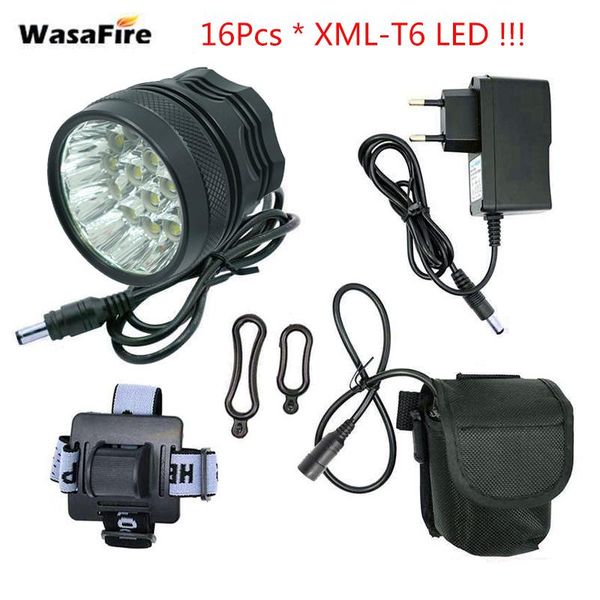 bike lights wasafire 40000lm light 16*xml-t6 led lamp +9600mah battery bicycle front headlight riding cycling accessories
bike lights wasafire 40000lm light 16*xml-t6 led lamp +9600mah battery bicycle front headlight riding cycling accessories
