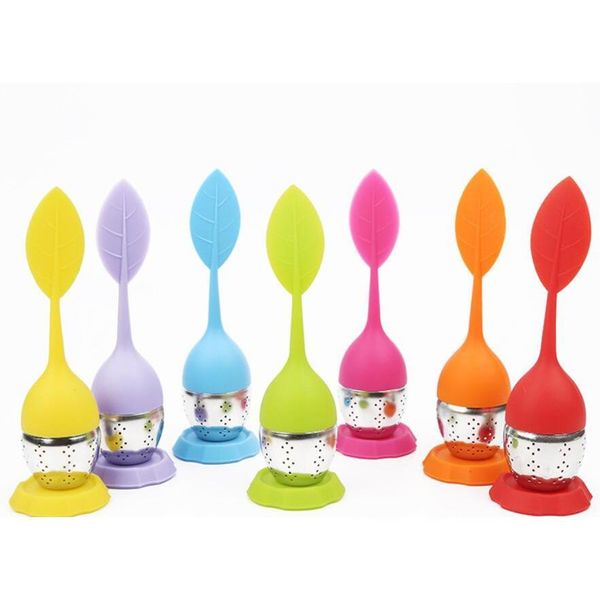 8 colors new silicone stainless steel cute leaf tea strainer herbal spice tea infuser filter leakage wholesale
8 colors new silicone stainless steel cute leaf tea strainer herbal spice tea infuser filter leakage wholesale