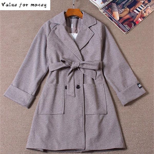 bird thousand plaid herringbone suit collar woolen coat women's autumn and winter loose thin lace up medium length coat, Black
bird thousand plaid herringbone suit collar woolen coat women's autumn and winter loose thin lace up medium length coat, Black
