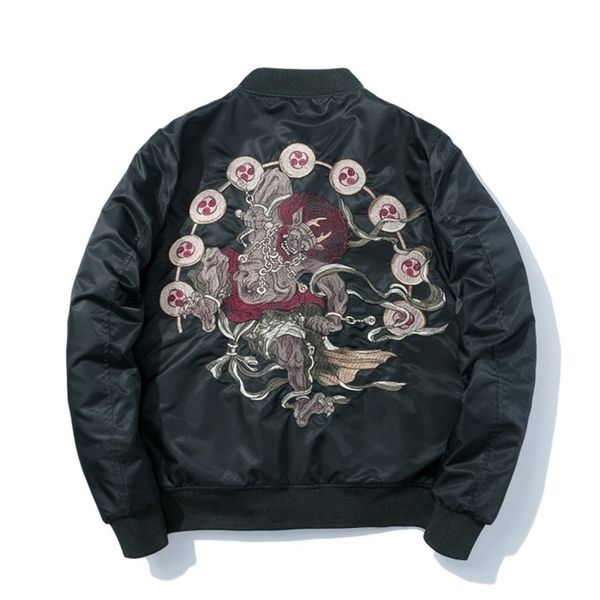 bomber jacket men winter embroidery anime pilot jacket harajuku japanese streetwear baseball jacket thick warm youth casual new 201124, Black;brown
bomber jacket men winter embroidery anime pilot jacket harajuku japanese streetwear baseball jacket thick warm youth casual new 201124, Black;brown