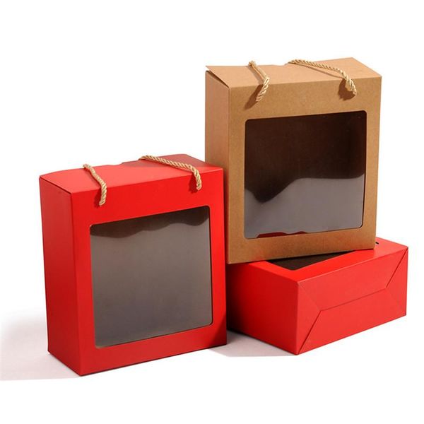 50pcs/lot Kraft Paper Box Christmas Gift Packaging Gift Boxes Window Candy/Cake/Cookie Display Box For Baby Shower Wedding
50pcs/lot Kraft Paper Box Christmas Gift Packaging Gift Boxes Window Candy/Cake/Cookie Display Box For Baby Shower Wedding