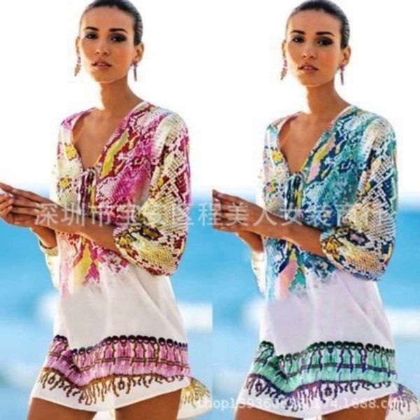 print 2020 style new snake fashion color chiffon dress beach cover up bikini, Black;gray
print 2020 style new snake fashion color chiffon dress beach cover up bikini, Black;gray