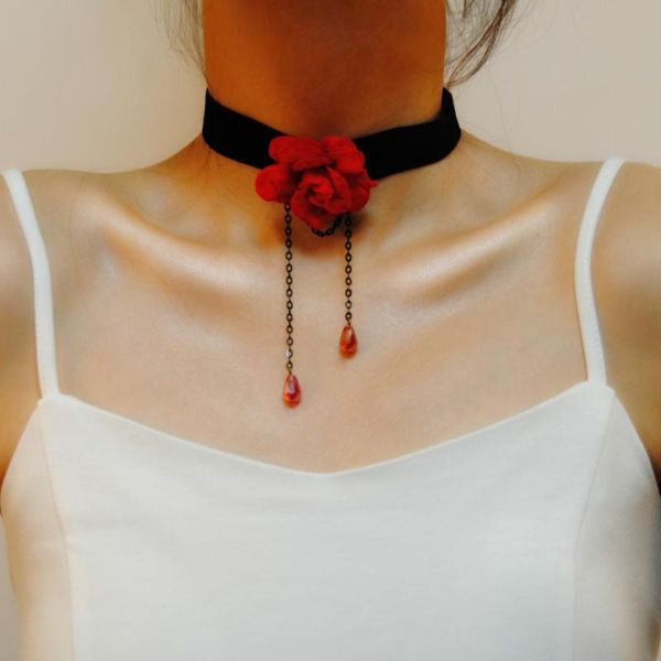 chokers gothic black lace collar neck choker necklace red flower victorian women chocker steampunk jewelry sale, Golden;silver
chokers gothic black lace collar neck choker necklace red flower victorian women chocker steampunk jewelry sale, Golden;silver