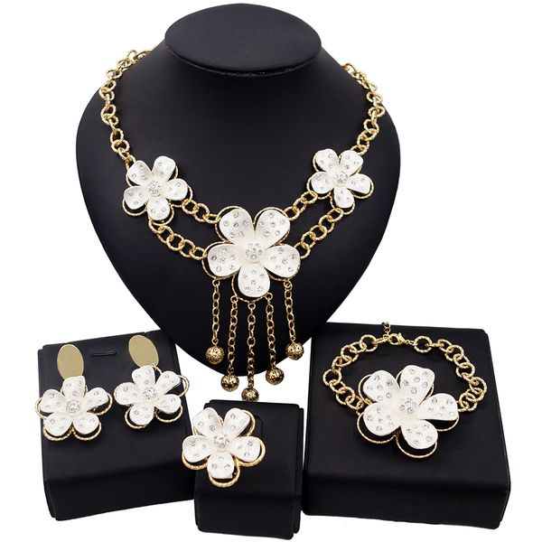 yulaili dubai gold jewelry sets for women pendant necklace earrings bracelet ring wedding bridal ornament gifts jewelery wholesale, Black
yulaili dubai gold jewelry sets for women pendant necklace earrings bracelet ring wedding bridal ornament gifts jewelery wholesale, Black