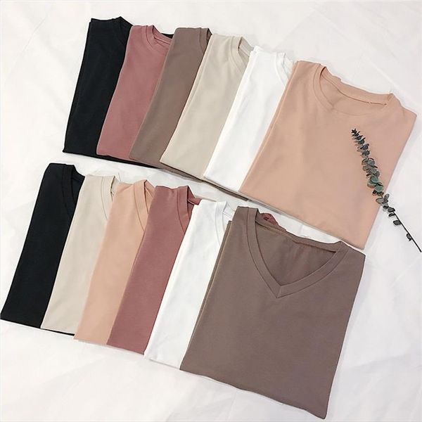 women plain simple t shirt short sleeve female womens o collar v neck basic t shirt drop shipping, White
women plain simple t shirt short sleeve female womens o collar v neck basic t shirt drop shipping, White