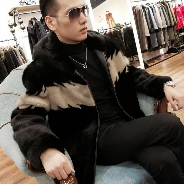 real fur coat plus size natural coat winter jacket men real shearling outwear for mens clothing veste homme m001 yy7401, Black
real fur coat plus size natural coat winter jacket men real shearling outwear for mens clothing veste homme m001 yy7401, Black