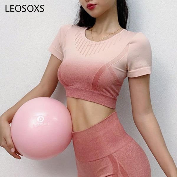 yoga outfits women 2pcs set high waist fitness leggings workout clothes short sleeve gym gradient seamless sport suit trainning sets1, White;red
yoga outfits women 2pcs set high waist fitness leggings workout clothes short sleeve gym gradient seamless sport suit trainning sets1, White;red