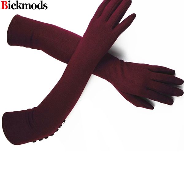 48 cm elbow long knitted gloves women' cotton material high elasticity variety of colors autumn warm arm sets, Blue;gray
48 cm elbow long knitted gloves women' cotton material high elasticity variety of colors autumn warm arm sets, Blue;gray