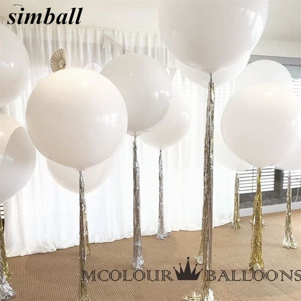 10pcs 36 inch 90cm big white balloon latex balloons wedding decoration inflatable helium air balls happy birthday party balloons 1027
10pcs 36 inch 90cm big white balloon latex balloons wedding decoration inflatable helium air balls happy birthday party balloons 1027