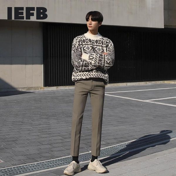 men's suits & blazers iefb spring korean slim fit straight tube non iron suit pants casual mens business drop ankle-length 9y5534, White;black
men's suits & blazers iefb spring korean slim fit straight tube non iron suit pants casual mens business drop ankle-length 9y5534, White;black