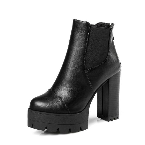 boots 2021 platform pu leather ankle square high heel zipper women shoes autumn winter round toe short size 34-43, Black
boots 2021 platform pu leather ankle square high heel zipper women shoes autumn winter round toe short size 34-43, Black