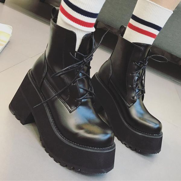 boots chic platform chunky high heels riding women shoes college girls lace up knight botas solid ankle botines mujer20211, Black
boots chic platform chunky high heels riding women shoes college girls lace up knight botas solid ankle botines mujer20211, Black