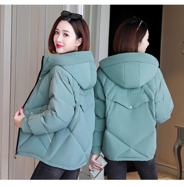 women's short cotton padded jacket new winter thick coat cotton padded coat korean version loose bread clothing trend in 2020, Black
women's short cotton padded jacket new winter thick coat cotton padded coat korean version loose bread clothing trend in 2020, Black