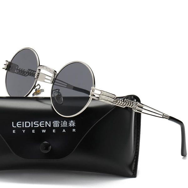 classic gothic steampunk sunglasses men women brand designer vintage round mirror glasses fashion driving goggle uv400, White;black
classic gothic steampunk sunglasses men women brand designer vintage round mirror glasses fashion driving goggle uv400, White;black