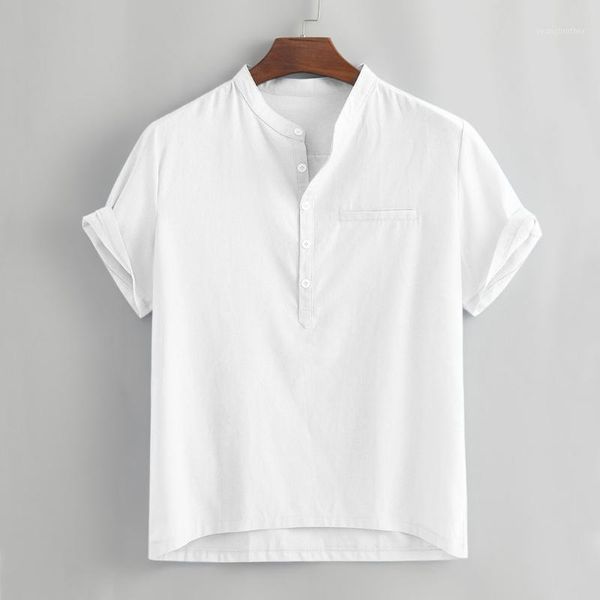 men's casual shirts men summer shirt loose cotton linen solid button fake pocket short sleeve chinese style men1, White;black
men's casual shirts men summer shirt loose cotton linen solid button fake pocket short sleeve chinese style men1, White;black