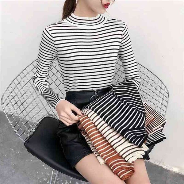 woman sweaters sweater womens autumn winter turtleneck striped retro womens sweater femme chandails pull hiver, White;black
woman sweaters sweater womens autumn winter turtleneck striped retro womens sweater femme chandails pull hiver, White;black