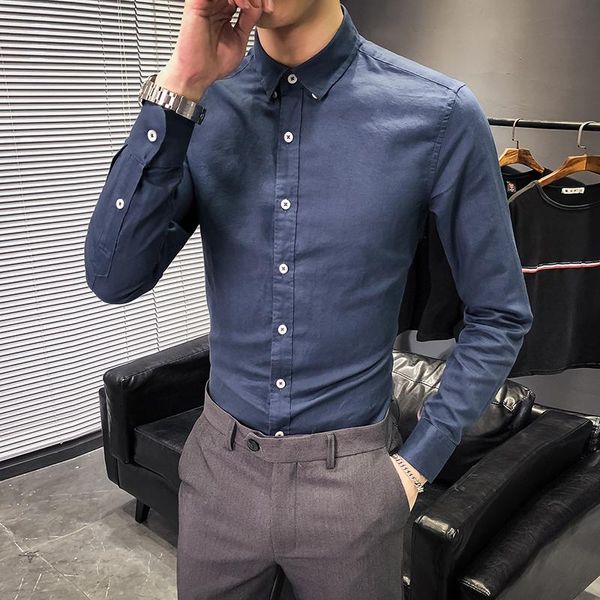 2020 new men's casual shirt men solid slim fit long sleeve formal business office dress shirts clothing camisa social masculina, White;black
2020 new men's casual shirt men solid slim fit long sleeve formal business office dress shirts clothing camisa social masculina, White;black