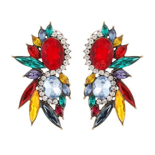 bohemian colorful crystal stud earrings trendy sparkly rhinestone statement earrings female party jewelry brincos, Golden;silver
bohemian colorful crystal stud earrings trendy sparkly rhinestone statement earrings female party jewelry brincos, Golden;silver