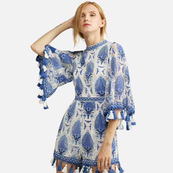 2020 summer boho vintage backless embroidery playsuit 3/4 sleeve tassel o neck jumpsuit beach casual romper women playsuits t200704, Black;white
2020 summer boho vintage backless embroidery playsuit 3/4 sleeve tassel o neck jumpsuit beach casual romper women playsuits t200704, Black;white