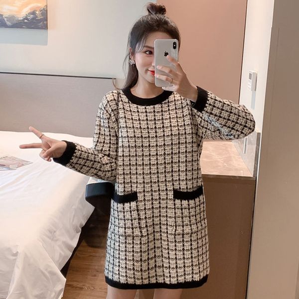 2020 new autumn women's french long sleeve wool knit dress temperament air and age-reducing bottom wool dress 81q2n, Black;gray
2020 new autumn women's french long sleeve wool knit dress temperament air and age-reducing bottom wool dress 81q2n, Black;gray