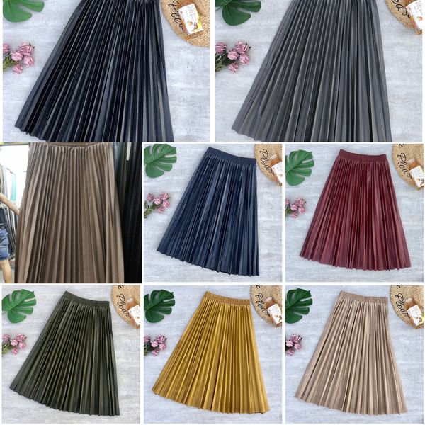 neophil ladies black pu fur faux leather midi skirt thick winter pleated high waist vintage mid-calf women longa saia s2010 q1219
neophil ladies black pu fur faux leather midi skirt thick winter pleated high waist vintage mid-calf women longa saia s2010 q1219