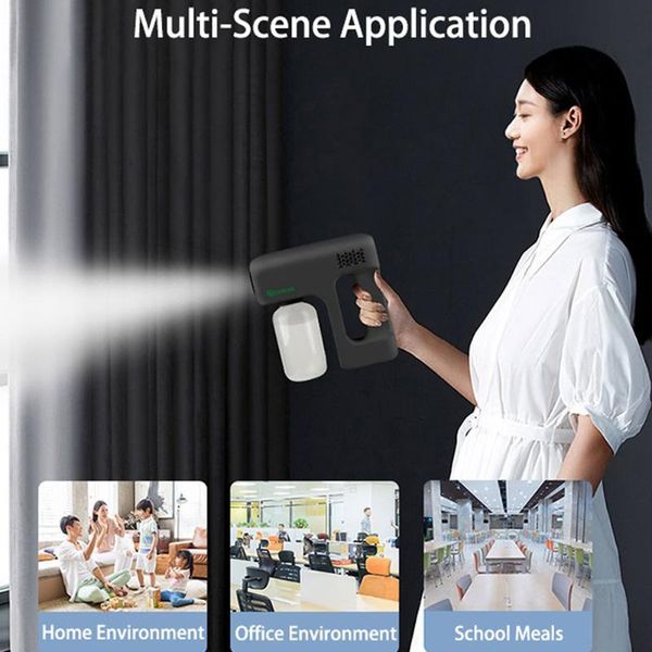 humidifiers 380ml wireless electric sanitizer sprayer blue light nano steam spray gun
