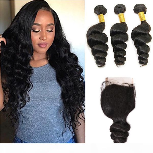 brazilian hair bundles weft with closure human hair extensions unprocessed 100% natural virgin hair weave 3+1 lace closure loose wave, Black;brown
brazilian hair bundles weft with closure human hair extensions unprocessed 100% natural virgin hair weave 3+1 lace closure loose wave, Black;brown