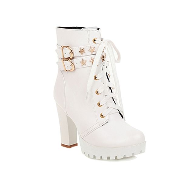 2021 the new estilo rua round toe ankle boots estrela fivela decorao lao-up plataforma salto alto robusto botas de equitao sapatos 3vn3, Black
2021 the new estilo rua round toe ankle boots estrela fivela decorao lao-up plataforma salto alto robusto botas de equitao sapatos 3vn3, Black