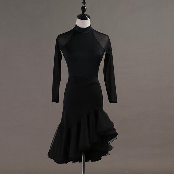 stage wear latin dance skirt and blouse set slanted hem skew yarn backless long sleeve, Black;red
stage wear latin dance skirt and blouse set slanted hem skew yarn backless long sleeve, Black;red