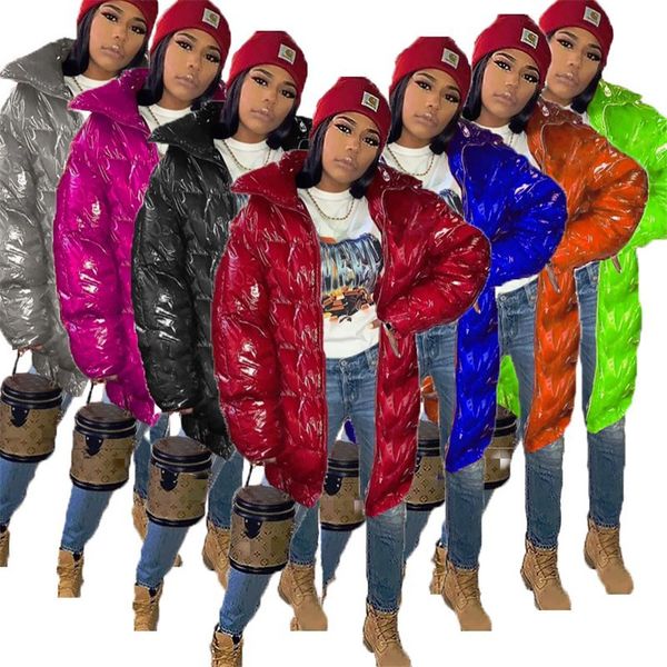 designers winter warm pu bright color women's cotton-padded coat outerwear jacket zipper fashion windproof outdoor coat outwear 2020 f1, White
designers winter warm pu bright color women's cotton-padded coat outerwear jacket zipper fashion windproof outdoor coat outwear 2020 f1, White
