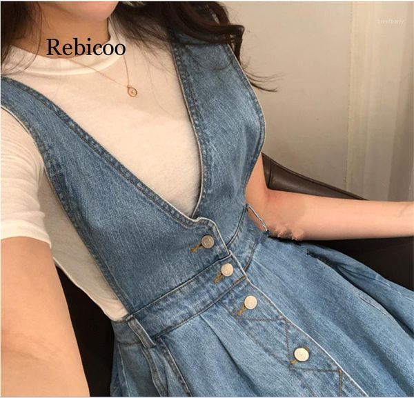 rebicoo women denim dress fashion single breasted spaghetti strap jean dress women tunic big hem backless vestidos1, Black;gray
rebicoo women denim dress fashion single breasted spaghetti strap jean dress women tunic big hem backless vestidos1, Black;gray