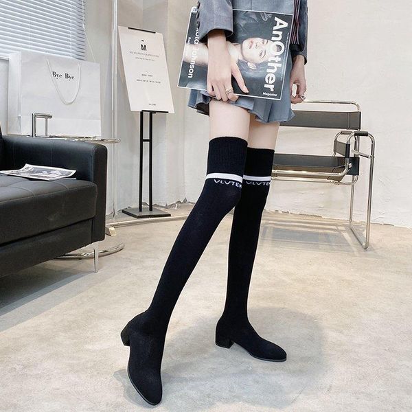 wool stretch over-the-knee boots women 2020 new net red thick-heeled thin boots long socks women thigh high1, Black
wool stretch over-the-knee boots women 2020 new net red thick-heeled thin boots long socks women thigh high1, Black