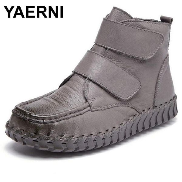 boots yaerni genuine leather women ankle vintage soft outsole shoes handmade full grain for flat, Black
boots yaerni genuine leather women ankle vintage soft outsole shoes handmade full grain for flat, Black