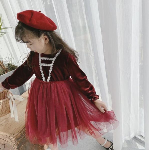 girl's dresses 2021 fall baby girls velour lace dress , princess elegant wine red blue clothes wholesale 3-8t, Red;yellow
girl's dresses 2021 fall baby girls velour lace dress , princess elegant wine red blue clothes wholesale 3-8t, Red;yellow