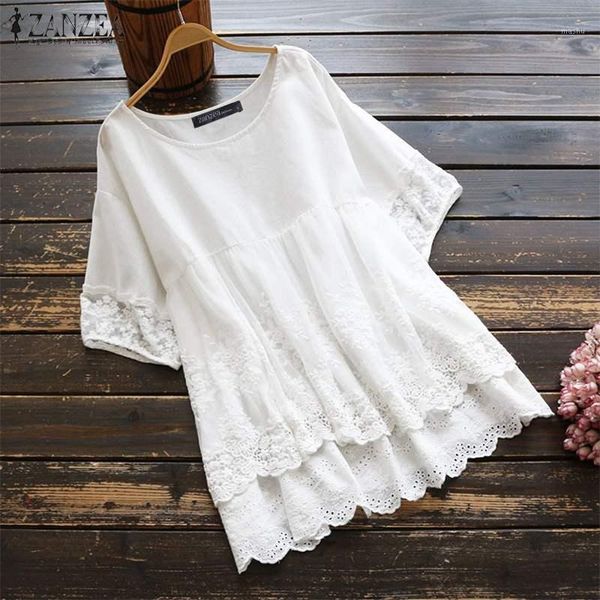 summer lace blouse zanzea casual solid hollow patchwork shirt fashion women short sleeve cotton pleated tunic female blusas1, White
summer lace blouse zanzea casual solid hollow patchwork shirt fashion women short sleeve cotton pleated tunic female blusas1, White