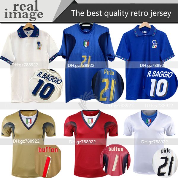 italy 1994 1996 1998 retro soccer jerseys 20 06 maldini football r. baggio jersey totti pirlo del piero insigne classic maillot de foot, Black;yellow
italy 1994 1996 1998 retro soccer jerseys 20 06 maldini football r. baggio jersey totti pirlo del piero insigne classic maillot de foot, Black;yellow