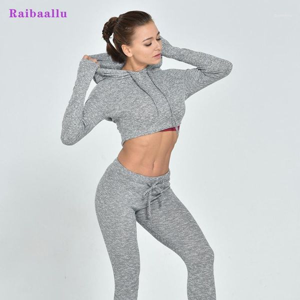 running pants raibaallu knitted tracksuit long sleeves midriff-baring pulling rope hooded + ankle-length suit female two-piece1, Black;blue
running pants raibaallu knitted tracksuit long sleeves midriff-baring pulling rope hooded + ankle-length suit female two-piece1, Black;blue