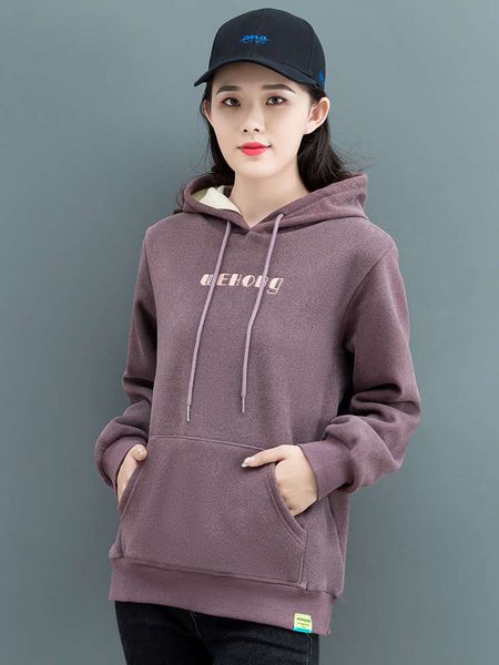 autumn hooded sweater women plush thickening 2020 new winter loose korean long sleeve foreign style women's coat, Black
autumn hooded sweater women plush thickening 2020 new winter loose korean long sleeve foreign style women's coat, Black
