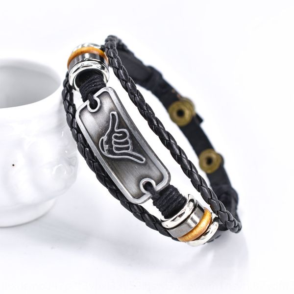 hawaiian shaka woven four button 666 bracelet braceletfinger gesture multilayer leather hawaiian shaka woven four button 666 beaded bracelet, Golden;silver
hawaiian shaka woven four button 666 bracelet braceletfinger gesture multilayer leather hawaiian shaka woven four button 666 beaded bracelet, Golden;silver
