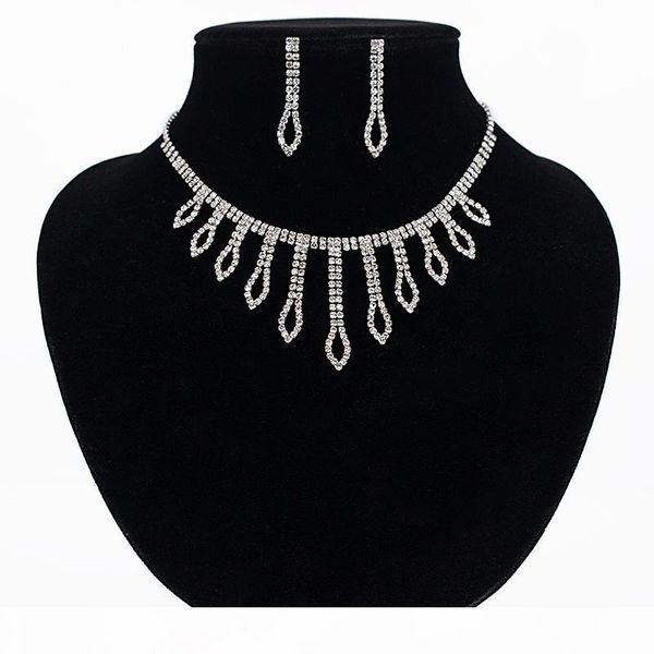 2017 wholesale price wedding jewelry sets crystal bridal choker holiday giftnecklace earrings set wedding jewelry, Silver
2017 wholesale price wedding jewelry sets crystal bridal choker holiday giftnecklace earrings set wedding jewelry, Silver