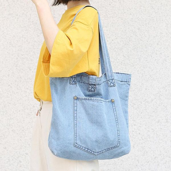 women bag denim tote large capacity durable and foldable handbags female shopping book teacher organizer shoulder bag
women bag denim tote large capacity durable and foldable handbags female shopping book teacher organizer shoulder bag